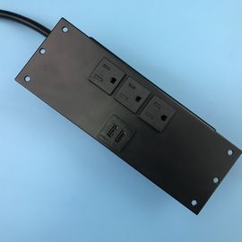 दोहरी USB पोर्ट के साथ फ्लश माउंटेड टेबलटॉप पावर आउटलेट